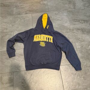 Stadium Athletics Navy and Yellow Hoodie